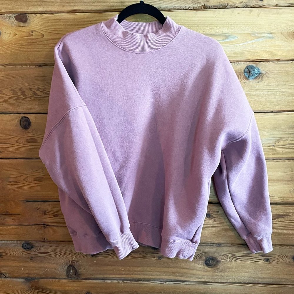Mod Ref Lavender Mauve Oversized Sweater with Pockets Size Small